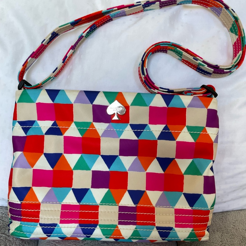 Kate Spade Geomatrix Multicolored Nylon Crossbody